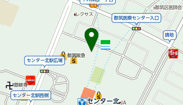 バースデイ モザイクモール港北店の地図画像