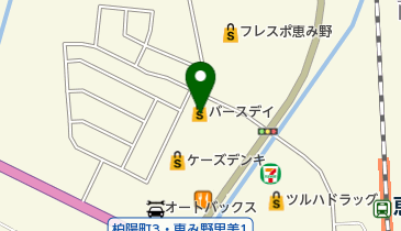 バースデイ フレスポ恵み野店の地図画像