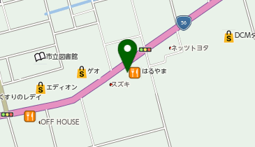 バースデイ 大洲店の地図画像