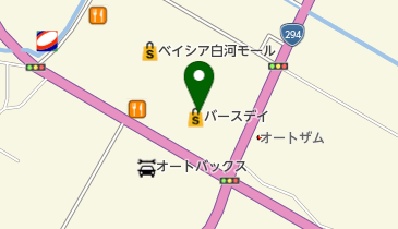 バースデイ 白河モール店の地図画像