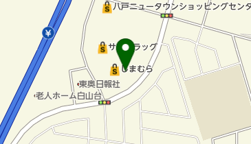 バースデイ 八戸ニュータウン店の地図画像