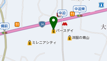 バースデイ 岩出店の地図画像