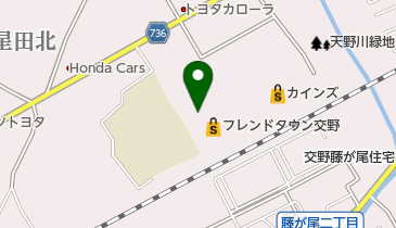 バースデイ フレンドタウン交野店の地図画像