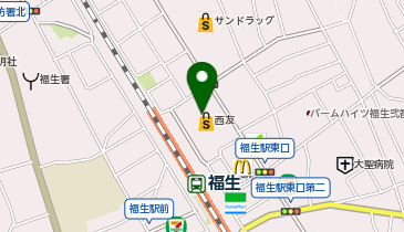 バースデイ 西友福生店の地図画像