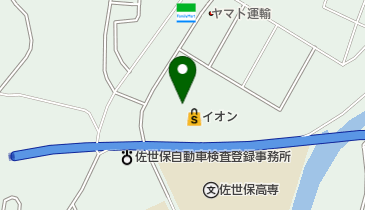 バースデイ イオン佐世保白岳店の地図画像