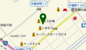 シャンブル モルエ中島店の地図画像