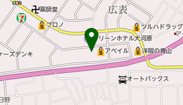 シャンブル 大河原店の地図画像