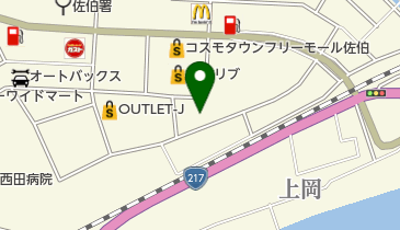 シャンブル コスモタウン佐伯店の地図画像