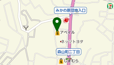 アベイル 森山店の地図画像