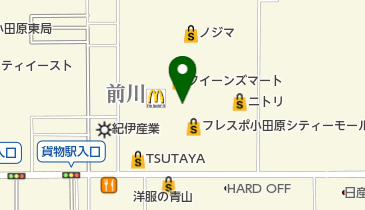 アベイル 小田原シティーモール店の地図画像