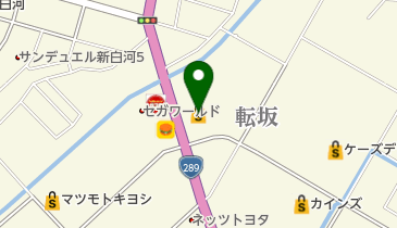 アベイル 白河店の地図画像