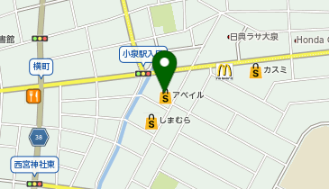 アベイル 大泉店の地図画像