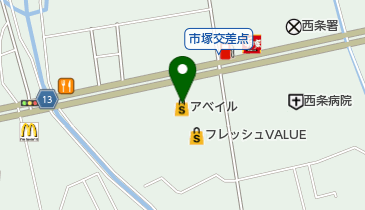 アベイル 西条店の地図画像