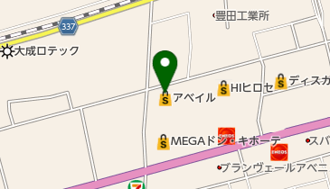 アベイル 菊陽メガモール店の地図画像