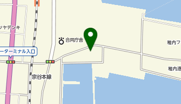 わっかない海の駅の地図画像