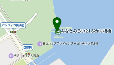 よこはま・みなとみらい海の駅の地図画像