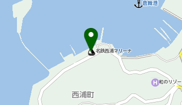 にしうらおんせん海の駅の地図画像