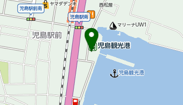 くらしき・こじま海の駅の地図画像