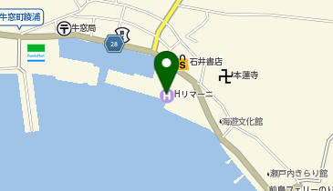 うしまど海の駅の地図画像