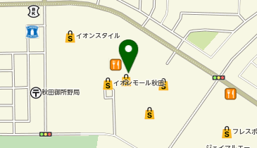 紅虎餃子房 イオンモール秋田店の地図画像