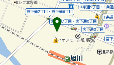 ベルーナ イオンモール旭川駅前店の地図画像