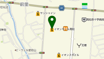 メガネのアイガン イオンモール高知店の地図画像