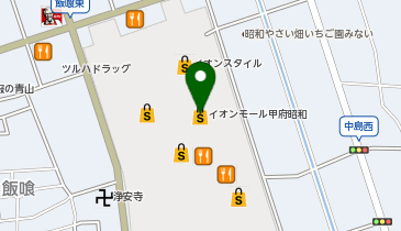 ジュエリーツツミ イオンモール甲府昭和店の地図画像