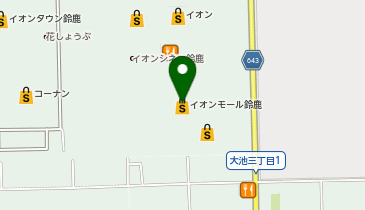 ナムコ イオンモール鈴鹿店の地図画像