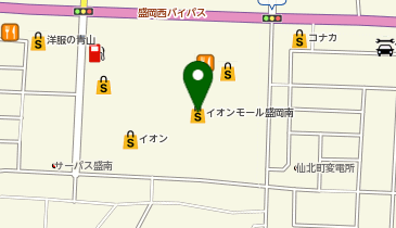 コパン イオンモール盛岡南店の地図画像