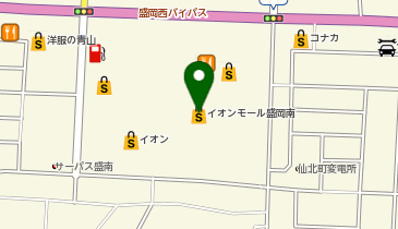 ネイル1000ZIZI(ジジ) イオンモール盛岡南店の地図画像