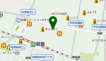 丸亀製麺 昭島モリタウン店の地図画像