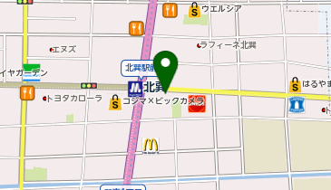 丸亀製麺 生野巽店の地図画像