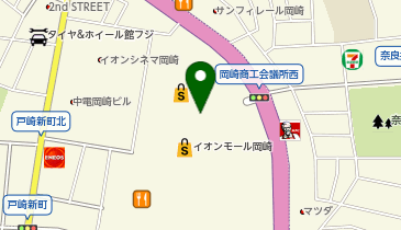 丸亀製麺 イオンモール岡崎店の地図画像