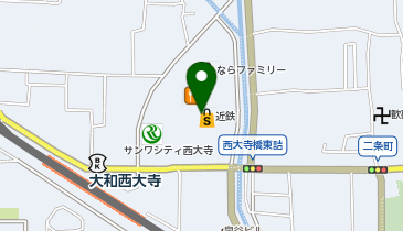 丸亀製麺 ならファミリー店の地図画像