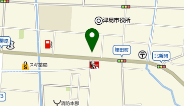 丸亀製麺 津島店の地図画像