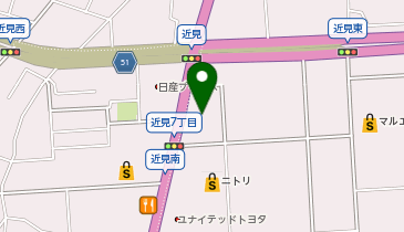 丸亀製麺 熊本店の地図画像