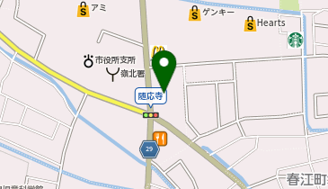 丸亀製麺 春江店の地図画像
