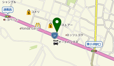 丸亀製麺 小浜店の地図画像