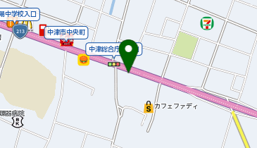 丸亀製麺 中津店の地図画像