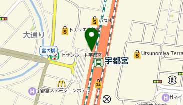 丸亀製麺 宇都宮パセオ店の地図画像