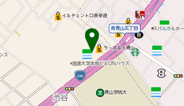 丸亀製麺 青山オーバル店の地図画像