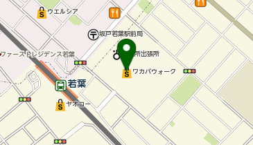 丸亀製麺 ワカバウォーク店の地図画像