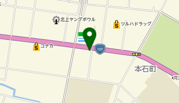 丸亀製麺 北上店の地図画像