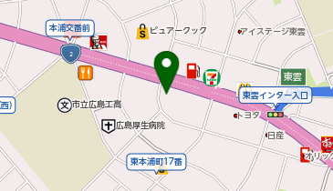 丸亀製麺 広島東雲店の地図画像