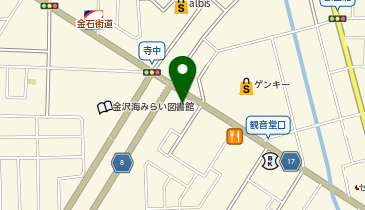 丸亀製麺 金沢畝田店の地図画像