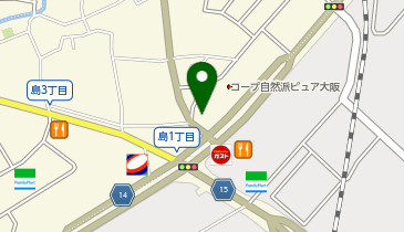 丸亀製麺 茨木島店の地図画像