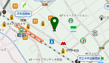 丸亀製麺町田の地図画像