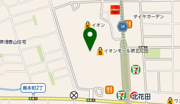 丸亀製麺 イオンモール堺北花田店の地図画像