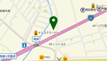 丸亀製麺 高知高須店の地図画像