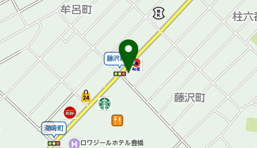 丸亀製麺 豊橋藤沢店の地図画像